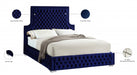 Sedona Velvet King Bed Blue - SedonaNavy-K