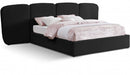 Shiloh Boucle Fabric King Bed (3 Boxes) Black - ShilohBlack-K