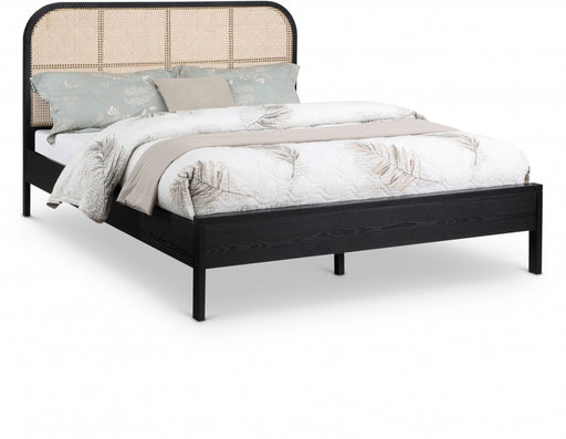 Siena Ash Wood Full Bed (3 Boxes) Black - SienaBlack-F