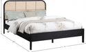 Siena Ash Wood Full Bed (3 Boxes) Black - SienaBlack-F