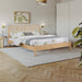 Siena Ash Wood Full Bed (3 Boxes) Natural - SienaNatural-F