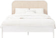 Siena Ash Wood Full Bed (3 Boxes) White - SienaWhite-F