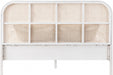 Siena Ash Wood Full Bed (3 Boxes) White - SienaWhite-F