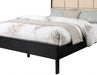 Siena Ash Wood King Bed (3 Boxes) Black - SienaBlack-K