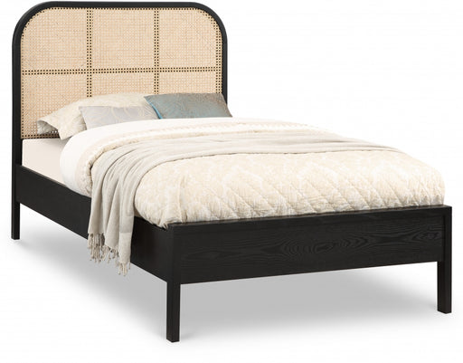 Siena Ash Wood Twin Bed (3 Boxes) Black - SienaBlack-T