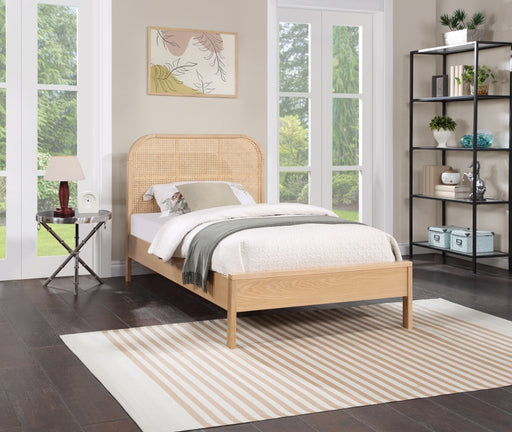 Siena Ash Wood Twin Bed (3 Boxes) Natural - SienaNatural-T