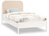 Siena Ash Wood Twin Bed (3 Boxes) White - SienaWhite-T