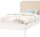 Siena Ash Wood Twin Bed (3 Boxes) White - SienaWhite-T