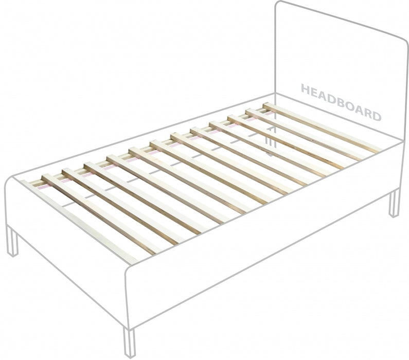 Siena Ash Wood Twin Bed (3 Boxes) White - SienaWhite-T