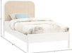 Siena Ash Wood Twin Bed (3 Boxes) White - SienaWhite-T