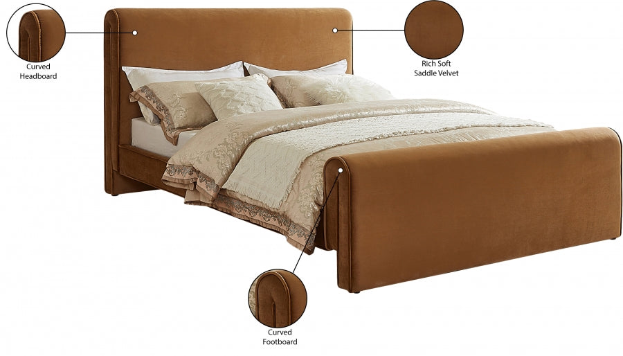 Sloan Velvet Full Bed (3 Boxes) Saddle - SloanSaddle-F