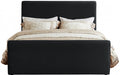 Sloan Velvet King Bed (3 Boxes) Black - SloanBlack-K