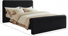 Sloan Velvet King Bed (3 Boxes) Black - SloanBlack-K