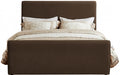 Sloan Velvet King Bed (3 Boxes) Brown - SloanBrown-K