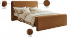 Sloan Velvet King Bed (3 Boxes) Saddle - SloanSaddle-K