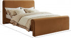 Sloan Velvet King Bed (3 Boxes) Saddle - SloanSaddle-K