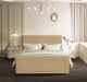 Sloan Velvet Queen Bed (3 Boxes) Camel - SloanCamel-Q