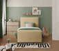 Sloan Velvet Twin Bed (3 Boxes) Camel - SloanCamel-T