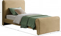 Sloan Velvet Twin Bed (3 Boxes) Camel - SloanCamel-T