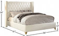 Soho White Bonded Leather Full Bed White - SohoWhite-F