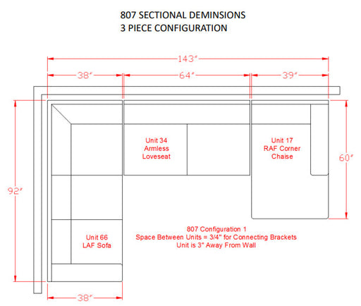 [SPECIAL] Ballinasloe Platinum RAF Sectional - Gate Furniture