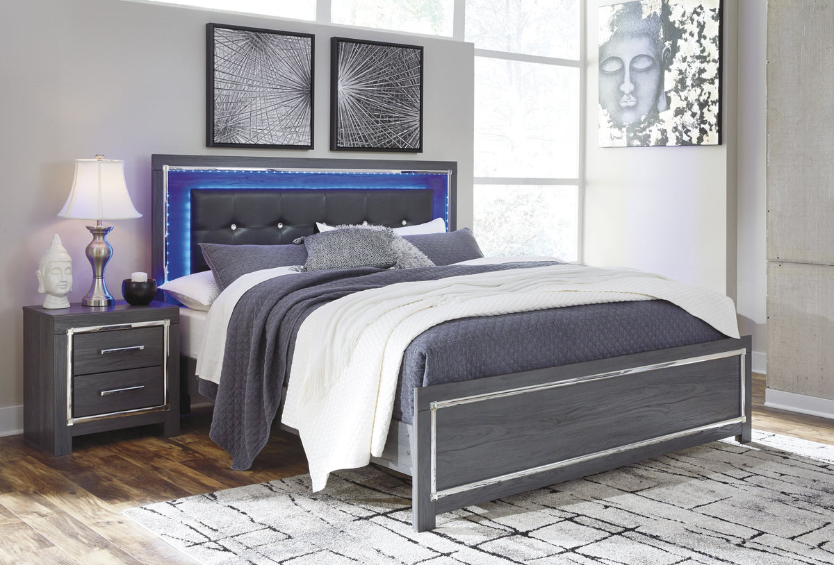 Lifestyle 8321A Grey 4 Piece Queen Panel Bedroom Set