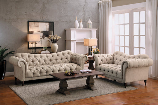 St. Claire Beige Living Room Set - Gate Furniture