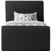 Stylus Boucle Fabric Twin Bed (3 Boxes) Black - StylusBlack-T