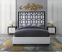 Taj Velvet King Bed Cream - TajWhite-K