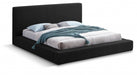 Terra Boucle Fabric Full Bed Black - TerraBlack-F