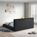 Terra Boucle Fabric King Bed Black - TerraBlack-K