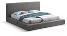 Terra Boucle Fabric King Bed Grey - TerraGrey-K