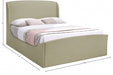 Tess Velvet King Bed (3 Boxes) Beige - TessBeige-K