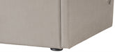 Tess Velvet King Bed (3 Boxes) Beige - TessBeige-K