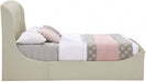 Tess Velvet King Bed (3 Boxes) Cream - TessCream-K