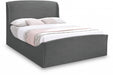 Tess Velvet King Bed (3 Boxes) Grey - TessGrey-K