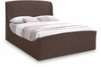 Tess Velvet Queen Bed (3 Boxes) Brown - TessBrown-Q