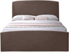 Tess Velvet Queen Bed (3 Boxes) Brown - TessBrown-Q