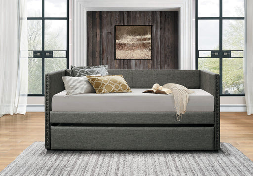 Therese Gray Daybed with Trundle - 4969GY - Gate Furniture