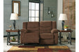 Tulen Chocolate Reclining Loveseat - 9860586 - Gate Furniture