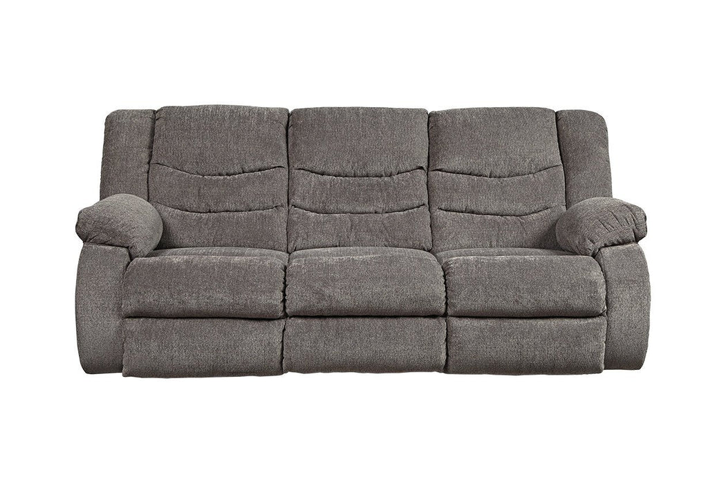 Tulen Gray Reclining Sofa - 9860688 - Gate Furniture