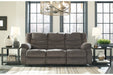 Tulen Gray Reclining Sofa - 9860688 - Gate Furniture