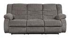 Tulen Gray Reclining Sofa - 9860688 - Gate Furniture