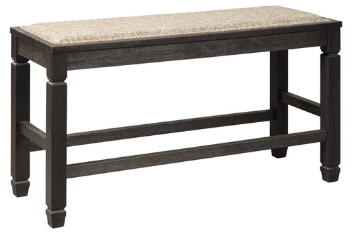 Tyler Creek Antique Black Counter Height Dining Bench - D736-09 - Gate Furniture