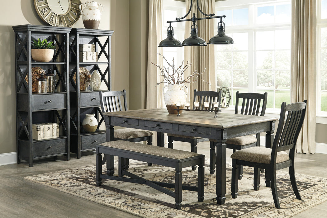 Gray and black dining best sale room set