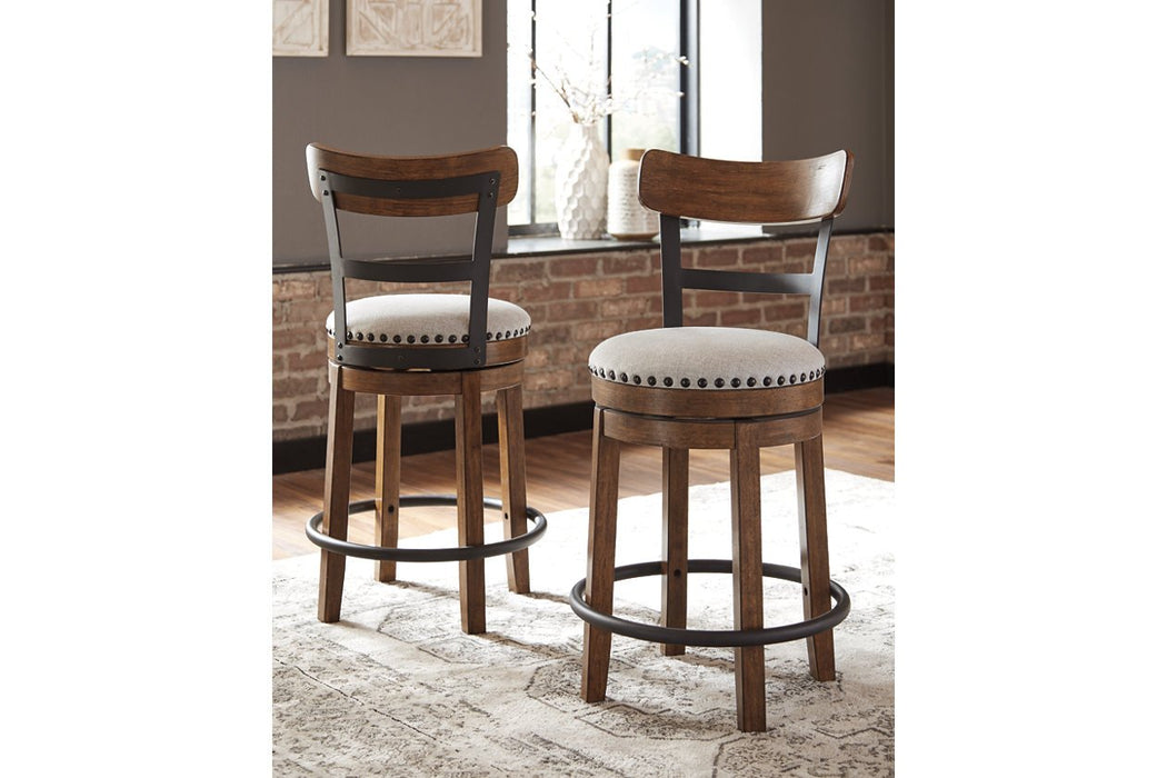 Valebeck Brown Counter Height Bar Stool - D546-424 - Gate Furniture