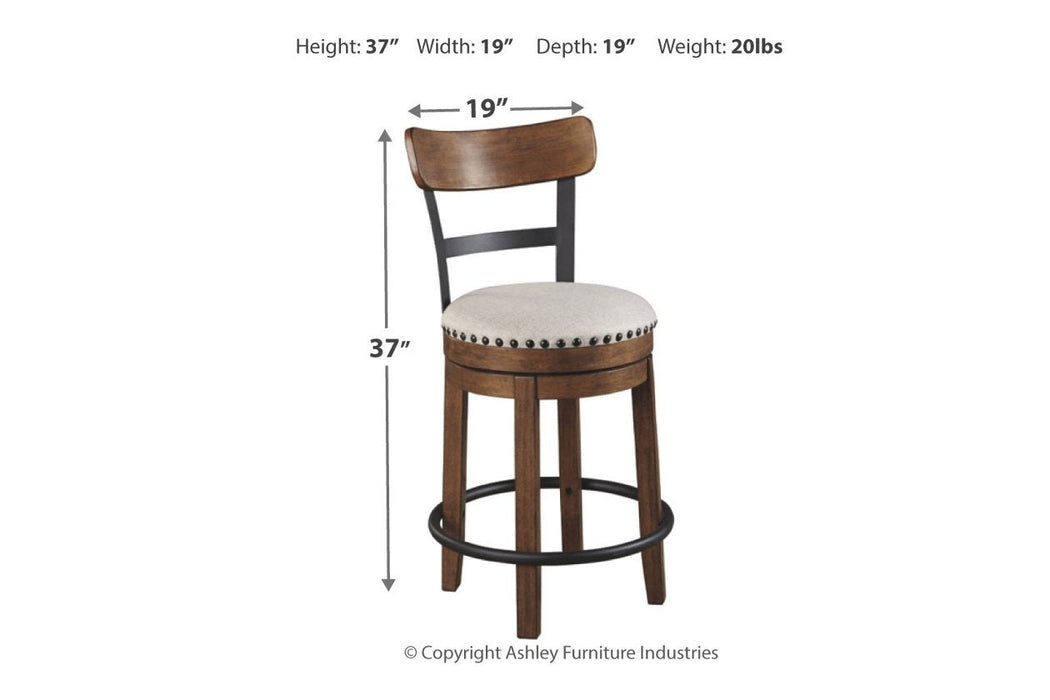 Valebeck Brown Counter Height Bar Stool - D546-424 - Gate Furniture