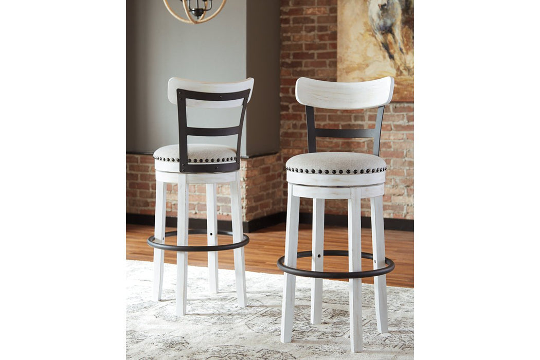 Valebeck counter height online bar stool white