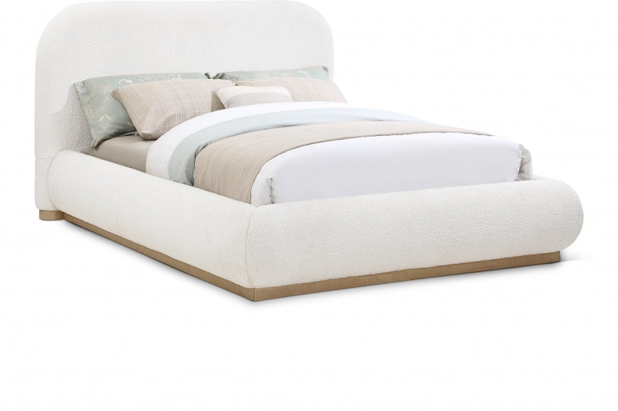 Vaughn Boucle Fabric Full Bed Cream - B1209Cream-F