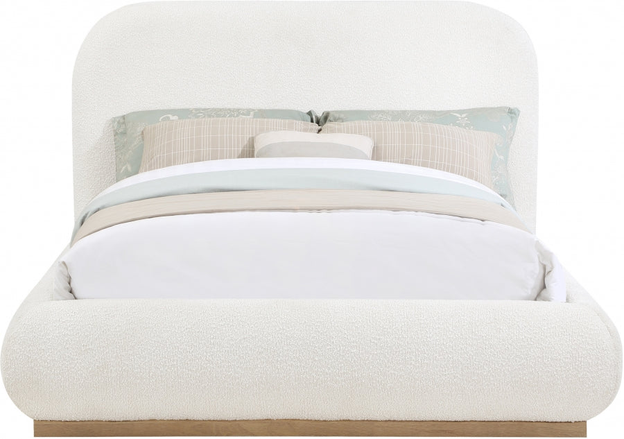 Vaughn Boucle Fabric Full Bed Cream - B1209Cream-F